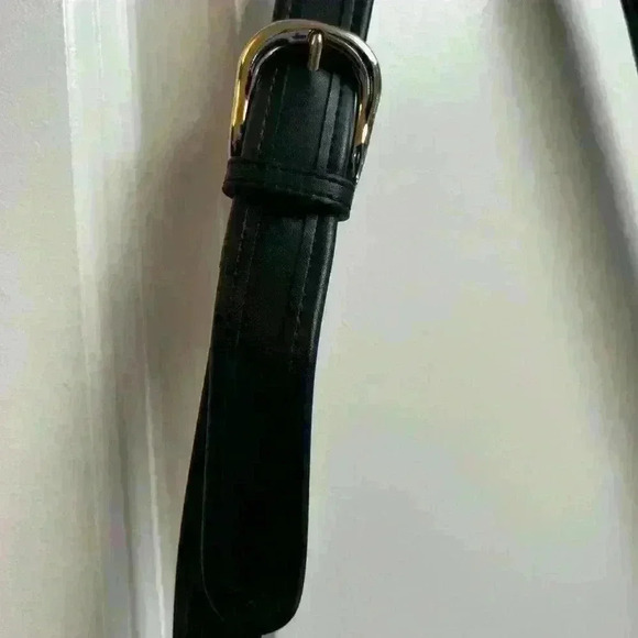 Giani Bernini Blue Leather Satchel Handbag Classic style long strap - Picture 7 of 15